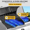 ZAFRO 3-Burner Propane Gas Grill with Side Burner 34,000 BTU Stainless Steel Outdoor BBQ Grill, Cast Iron Grates, Portable for Patio, Camping - 2 of 4