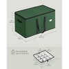 SONGMICS Large Christmas Ornament Storage Box, Dual Zippers, Stackable Christmas Storage Container with Lid, 8 Trays, 600D Oxford, 3-Inch 128 Slots - 4 of 4