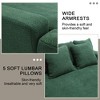 MOONMISS Chenille 2-seater lazy sofa With 5 back pillows,Comfy Sofa- Deep Seat Couch for Living Room,Club - 4 of 4