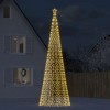 vidaXL LED Christmas Tree with Spikes 1554 LEDs Warm White 16.4ft - 2 of 4