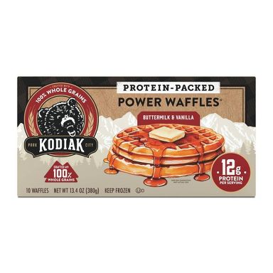 Kodiak  Frozen Power Waffles Buttermilk & Vanilla -13.4oz/10ct