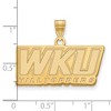 Black Bow Jewelry 14k Yellow Gold Plated Sterling Silver Western Kentucky Hilltoppers NCAA Large Pendant - 2 of 3
