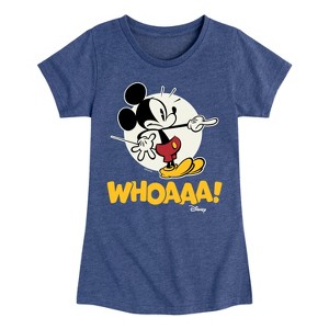 Girls' - Disney - Mickey Mouse Fitted Short Sleeve Graphic T-Shirt - 1 of 4