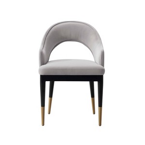 Manhattan Comfort Carrington Modern Velvet Upholstered Dining Armchair - 1 of 4