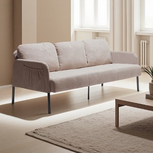 3-Seater Polyester Modern Upholstered Sofa with Deep Seat & Sturdy Legs - 1 of 4