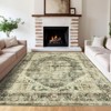 Coolmee Stain Resistant Carpet Non Shedding Non-Slip Soft Rug Bedroom Dining Room Home Office, Oriental Indoor Floor Rug Gray - 2 of 4