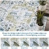 Runner Rug Kitchen Hallway Entryway – Vintage Floral Oriental Design Non-Slip Stain Resistant Low Pile Floor Covering - 3 of 4