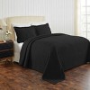 Waves Cotton Matelasse Decorative Bedspread and Pillow Sham Set by Blue Nile Mills - 2 of 4