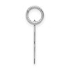 Black Bow Jewelry Sterling Silver, Athletic Collection, Small Polished Number 8 Pendant - 2 of 4