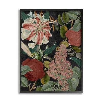 Stupell Industries Tropical Bohemian Floral Illustration Green Red