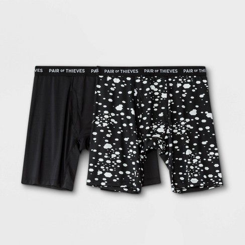 Pair Of Thieves Men's Super Fit Boxer Briefs - Black Xl : Target