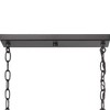 Progress Lighting Blakely 6-Light Linear Chandelier, Graphite Finish, Open Linear Form, Satin Brass Accents - 2 of 4