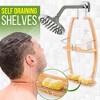 SereneLife Hanging Bamboo Shower Caddy Organizer - Water-Resistant, 11.22 x 4.92 x 24.21 inches - 4 of 4