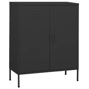 VidaXL Storage Cabinet Anthracite 31.5"x13.8"x40" Steel - 1 of 4