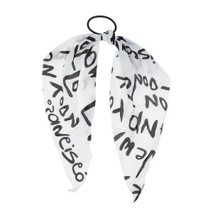 Unique Bargains Triangle Ribbon Letter Hair Elastic Band 1 Pc - 1 of 4