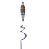 Evergreen Buffalo Check Tulips Burlap Balloon Spinner- 15x55x15 in Durable and Well Made Home and Garden Decor - 2 of 4
