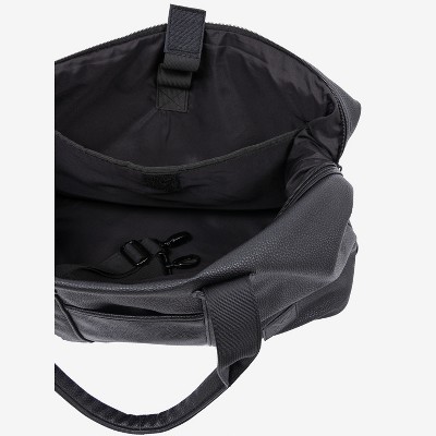 X RAY Pebbled Faux Leather Travel Duffel Bag Black — фото 7