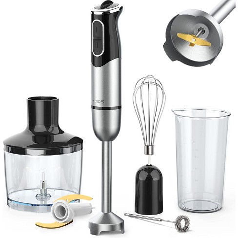 Immersion Blender 5 In 1 Handheld Electric Mixer 12-Speed Stick