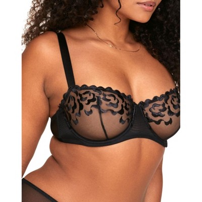 Adore Me Women's Tiana Bra 40ddd / Jet Black. Target