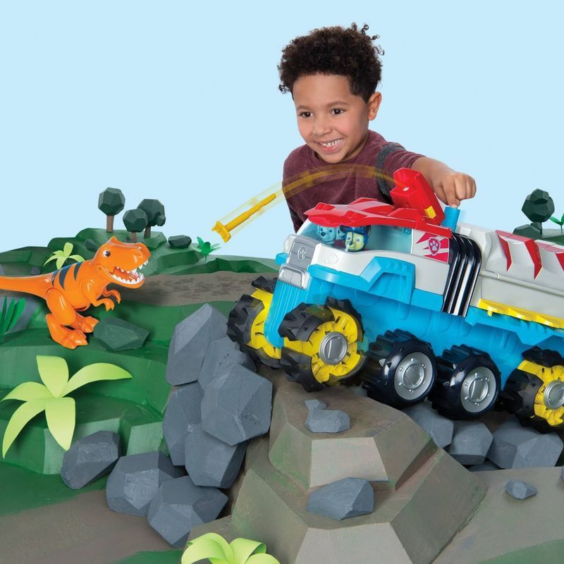 PAW Patrol Dino Rescue Dino Patroller Motorized Team Vehicle with Exclusive Chase and T-Rex Figures, 5 of 12