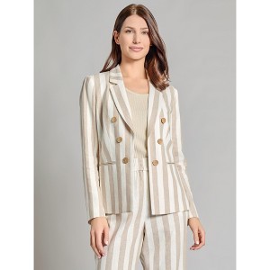 Jones New York Faux Double Breasted Stripe Blazer - 1 of 3