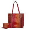 MKF Collection Piper Gradient Rainbow Women’s Tote Bag with Matching Wallet by Mia K - 2 of 4