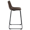 NicBex Armless Counter Height Bar Stools Set of 2 Classic Barstools with Metal Base for Kitchen Island, Cafe - 4 of 4