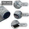 TackView Machine Washable Area Rug, Floral Carpet, for Bedroom, Living Room, Nursery - 3 of 4