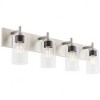 Quorum Lighting Fallstaff 4 - Light Vanity in  Satin Nickel - 3 of 4