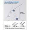 Adjustable Computer Stand with 360 Rotating Base, Foldable Laptop Riser with up to 16 Inches, Silver - 3 of 4