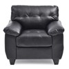 Glory Furniture Gallant Faux Leather Chair in Black - 3 of 4