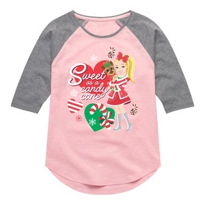 Girls' JoJo Siwa Sweet As A Candy Cane  - Light Pink/Ath Hea - Small - 1 of 4
