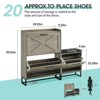 Entryway Shoe Storage Cabinet with Bench, Hidden Shoes Rack - 2 of 4