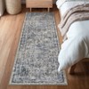Machien Washable Area Rugs Vintage Printed Accent Carpet Non Slip Low Pile Indoor Mat Oriental Distressed Throw Rugs for Bedroom - 2 of 4