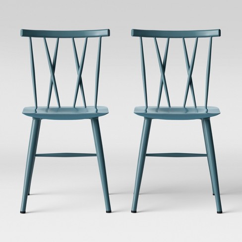 Set of 2 Becket Metal X Back Dining Chair - Project 62™ - image 1 of 4