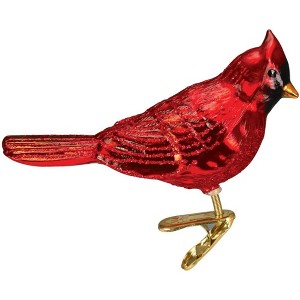 Old World Christmas Blown Glass Ornament for Christmas Tree, Red Northern Cardinal - 1 of 2
