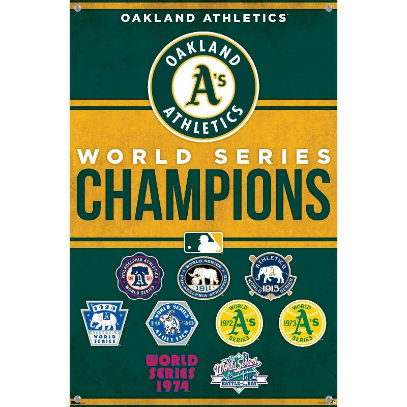 Trends International MLB Oakland Athletics - Champions 23 Unframed Wall Poster Prints, 4 of 7