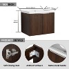 Okak Floating Bathroom Vanity with Sink Combo, Bathroom Sink Vanity with Soft Close Doors/Cabinets, Bathroom Sink Cabinet for Bathroom,Oak - 4 of 4