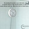 Clockswise 3-Inch Waterproof Wall Mount Bathroom Shower Clock Fog-Free Compact Design with Strong Suction Cup - 2 of 4