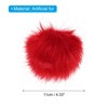 Unique Bargains Fluffy Soft Elastic Faux Fur Pom Poms for Hats DIY Gloves 12 Pcs - 2 of 4