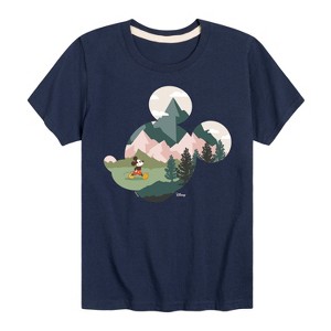 Boys' - Disney - Mickey Head Nature Fill Short Sleeve Graphic T-Shirt - 1 of 4