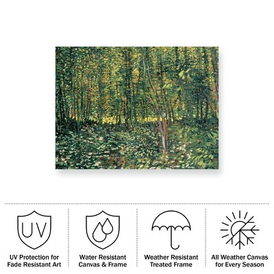 Vincent Van Gogh Green Landscape Mixed Media Canvas Art