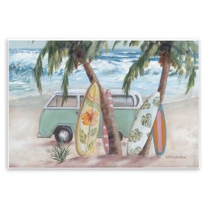 Stupell Industries Summer Waves Tropical Van Surfboards, 10" x 15" - 1 of 4