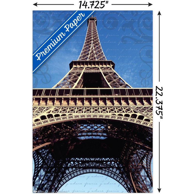 Trends International Landmarks - The Eiffel Tower Unframed Wall Poster Prints, 3 of 7