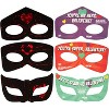 Super Hero Masks Scratch Art Valentines Day Cards for Kids, 28 Card Pack & Envelopes - Great for School Classroom Parties - 3 of 3