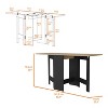 CAVINAS Folding Dining Table,3-Form Foldable Table with Beige Top,22LB Capacity,Space-Saving Kitchen Table for Small SpacesKitchen,Dining Room - 3 of 4