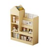 Grungis Decorative Bookshelf for Kids with 6 Compartments and 2 Baskets Bins,Storage Shelves with 2 Open Shelves for Living Room,Bedroom - 4 of 4