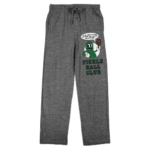 Pickle Ball Club Men's Graphite Heather Sleep Pajama Pants - 1 of 3