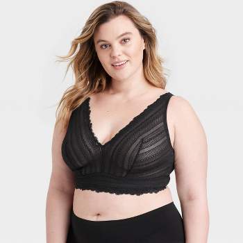 Anaono Women's Maggie Sexy Post-mastectomy Lace Bralette Black - X Large :  Target