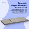 hauck Foldable Portable 2.36 Inch Thick Sleeper Foam Mattress for Kids, Toddler Nap Pad, Travel Bed, Play Mat, 24 by 47 Inches, Gray - 2 of 4